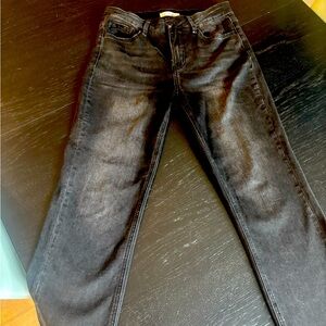 Women's Black Straight Leg Jeans